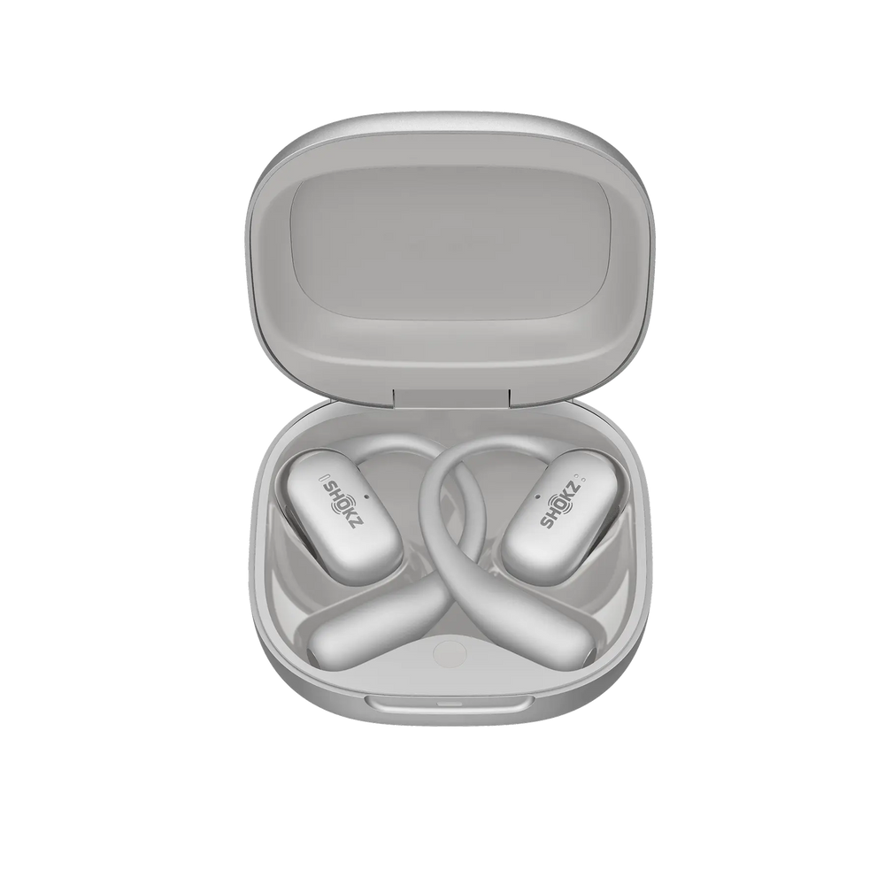 Fone de Ouvido Aberto Shokz OpenFit 2+ Cinza